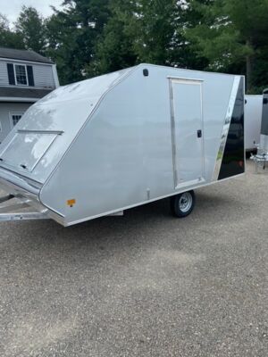 2023 Mission 101" x 12 Enclosed Crossover Snow Trailer side